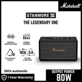 Marshall Stanmore 3 Bluetooth Speaker - Black