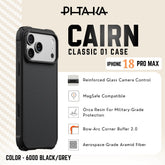 PITAKA - Classic 01 Cairn Case For iPhone 18 Pro Max - Black/Grey