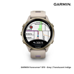 GARMIN - Forerunner® 970 Smart Watch - Grey | Translucent Indigo