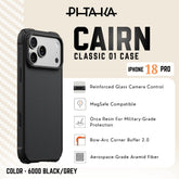 PITAKA - Classic 01 Cairn Case For iPhone 18 Pro - Black/Grey