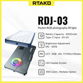 RTAKO - RDJ-03 Pocket RGB Photography Fill Light