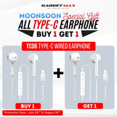 GADGET MAX - TC06 Type-C Wired Earphone - White