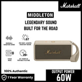 Marshall Middleton Portable Bluetooth Speaker - Cream