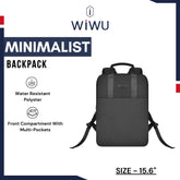 WIWU - Minimalist Backpack (15.6") - Black