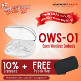 GADGET MAX - OWS-01 Open WIreless Bluetooth Earbuds - White