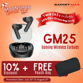 GADGET MAX GM25 Gaming Wireless True Wireless TWS Earbuds - Black