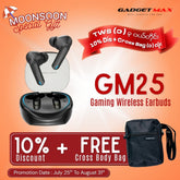 GADGET MAX GM25 Gaming Wireless True Wireless TWS Earbuds - Black
