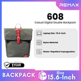 REMAX - 608 Casual Digital Double Backpack - Green