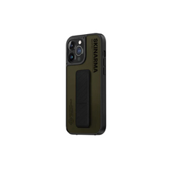 Skinarma iPhone 14 Pro (6.1") Gyo Series Leatherette Bumper - OLIVE