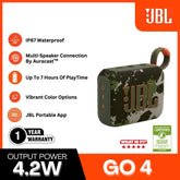 JBL - Go 4 Portable Speaker (4.2W) - Squad
