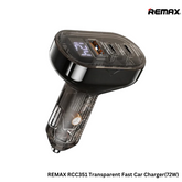 REMAX RCC351 Cybo Series Transparent Fast Car Charger(72W)(PD+QC) - Black