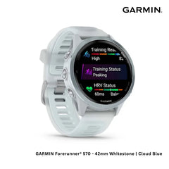 GARMIN - Forerunner® 570 Smart Watch (42mm ) - Whitestone | Cloud Blue
