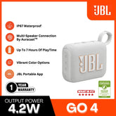 JBL - Go 4 Portable Speaker (4.2W) - White