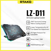 RTAKO - LZ-D11 10-core Laptop cooler