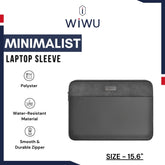 WIWU - Minimalist Laptop Sleeve (15.6") - Grey