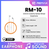 REMAX - RM-10 3.5mm Colorful Series Wired Earphone - Orange