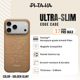 PITAKA - iPhone 17 Pro Max Case ( Glints of Gold Ultra-Slim ) - Golden Glint