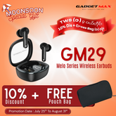 GADGET MAX GM29 Melo Series Bluetooth True Wireless Earbuds(Dual-Mic ENC) - Black