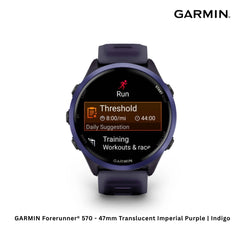 GARMIN - Forerunner® 570 Smart Watch (47mm ) - Translucent Imperial Purple | Indigo