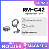 REMAX - RM-C42 Magnetic Rotary Holder - Silver