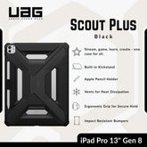 UAG -Scout Plus iPad Pro 13" (8th Gen) Case - Black