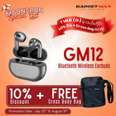 GADGET MAX - GM12 Bluetooth Wireless Earbuds - Tarnish