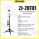 RTAKO - ZJ-ZBT01 13" Live Streaming Stand With Ring Light