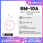 REMAX - RM-10A Type-C Colorful Series Wired Earphone - Pink