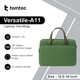 Tomtoc - Versatile-A11 Laptop Handbag ( 13.5 -14 Inch ) - Green