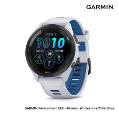 GARMIN - Forerunner® 265 Smart Watch ( 46mm ) | Whitestone/Tidal Blue