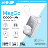 ANKER - MagGo 10000mAh Power Bank For Smart Watch (35W) - White