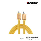 REMAX RC-C160 Bagcase Series 30W Type-C to Lightning PD Fast Charging Data Cable - Gold
