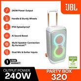 JBL - Party Box 320 Party Speaker - White