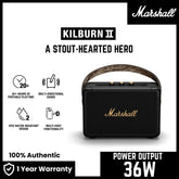 Marshall Kilburn 2 Portable Bluetooth Speaker - Black & Brass