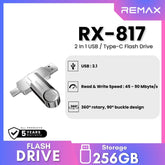 REMAX - RX-817 2 In 1 USB / Type-C Flash Drive - 256GB