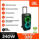 JBL - Party Box 320 Party Speaker - Black