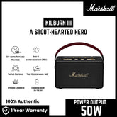 Marshall - Kilburn 3 Bluetooth Speaker - Black & Bass