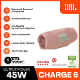 JBL - Charge 6 Portable Speaker (45W) - Pink