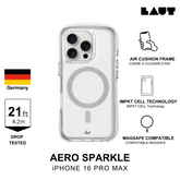 LAUT AERO SPARKLE case for iPhone 16 Pro Max