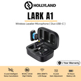 HOLLYLAND - LARK A1 Lavalier Wireless Microphone - Duo ( USB-C )