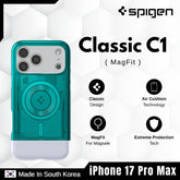 Spigen - Classic C1 Magfit Case For iPhone 17 Pro Max - Bondi Blue