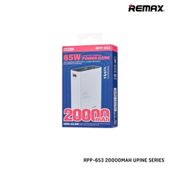 REMAX RPP-653 20000MAH UPINE 65W+22.5W FAST CHARGING POWER BANK (65W)