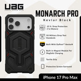 UAG - Monarch Pro Case For iPhone 17 Pro Max - Kevlar Black