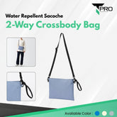 2-Way Water Repellent Sacoche Crossbody Bag - Blue
