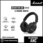 Marshall Monitor 3 A.N.C Headphone - Black