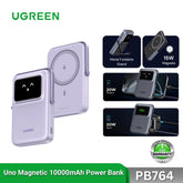 UGREEN - PB764 Uno Magnetic 10000mAh Wireless Power Bank - Purple