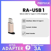 REMAX RA-USB1 Micro USB to Type-C - Gold