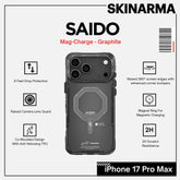 Skinarma - Saido Magsafe Case For iPhone 17 Pro Max - Graphite