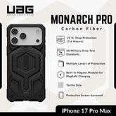 UAG - Monarch Pro Case For iPhone 17 Pro Max - Carbon Fiber