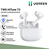 UGREEN - WS106 HiTune T3 Active Noise Cancelling Bluetooth Wireless Earbuds - White